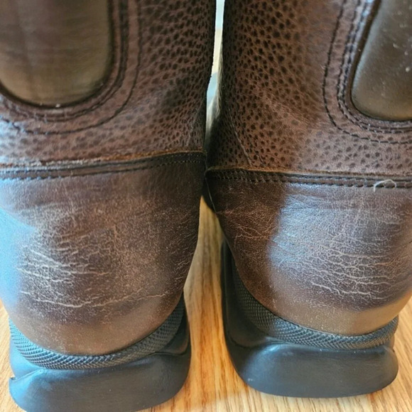 Anfibio Leather Boho Fall Winter Women's Ankle Boots Brown Sz 37. - Picture 14 of 15